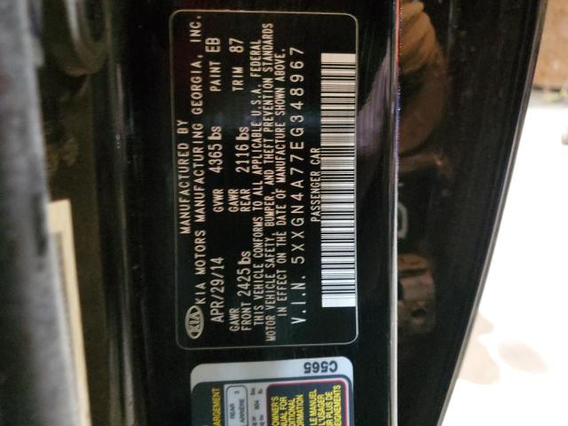 Photo 12 from auction – 2014 KIA OPTIMA EX with VIN 5XXGN4A77EG348967