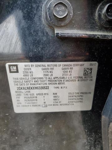 Photo 14 from auction – 2017 GMC TERRAIN SL with VIN 2GKALNEKXH6336622