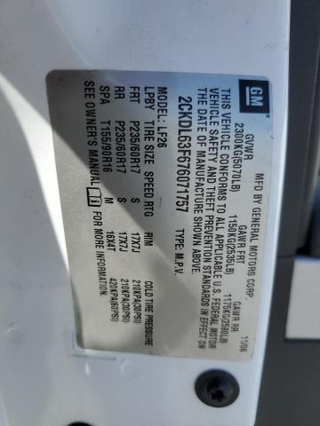 Photo 14 from auction – 2007 PONTIAC TORRENT with VIN 2CKDL63F676071757