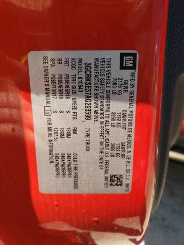 Photo 12 from auction – 2010 CHEVROLET SILVERADO with VIN 3GCRKSE37AG293599