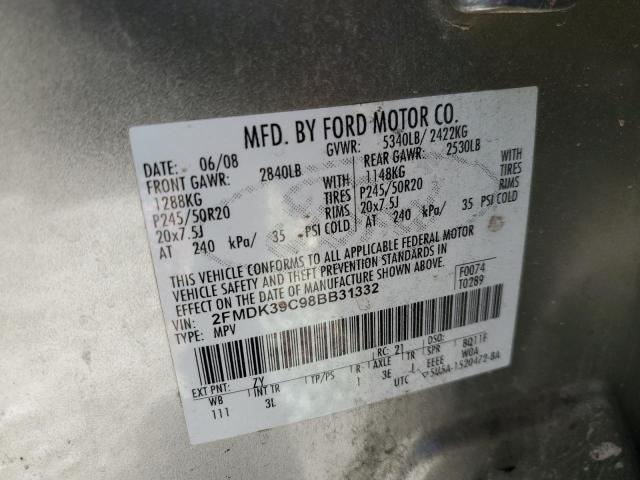 Photo 12 from auction – 2008 FORD EDGE LIMIT with VIN 2FMDK39C98BB31332