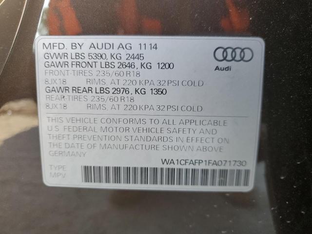 Photo 14 from auction – 2015 AUDI Q5 PREMIUM with VIN WA1CFAFP1FA071730