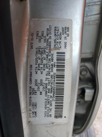 Photo 13 from auction – 2001 TOYOTA 4RUNNER SR with VIN JT3HN86R210344802