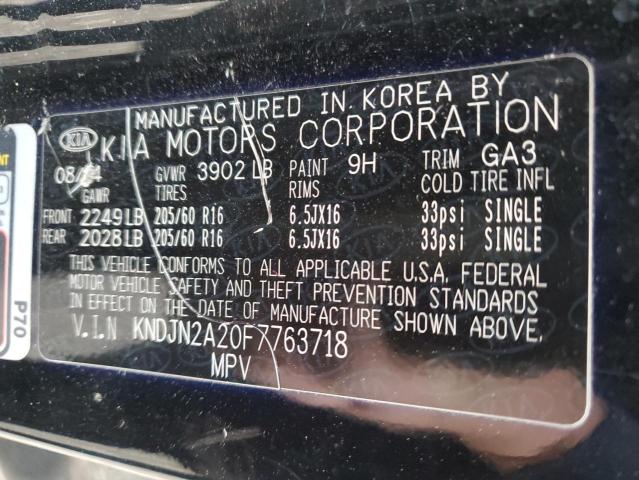 Photo 12 from auction – 2015 KIA SOUL with VIN KNDJN2A20F7763718