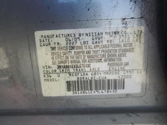 Photo 12 from auction – 2009 NISSAN SENTRA 2.0 with VIN 3N1AB61EX9L678432