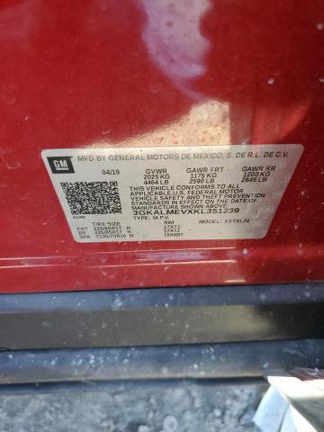 Photo 12 from auction – 2019 GMC TERRAIN SL with VIN 3GKALMEVXKL351239