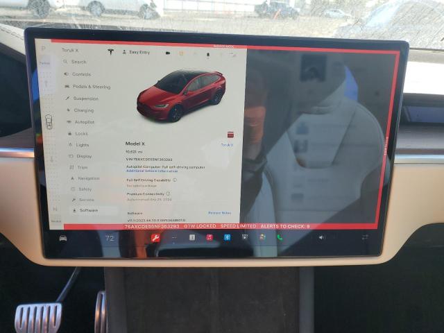 Photo 9 from auction – 2022 TESLA MODEL X with VIN 7SAXCDE55NF363293