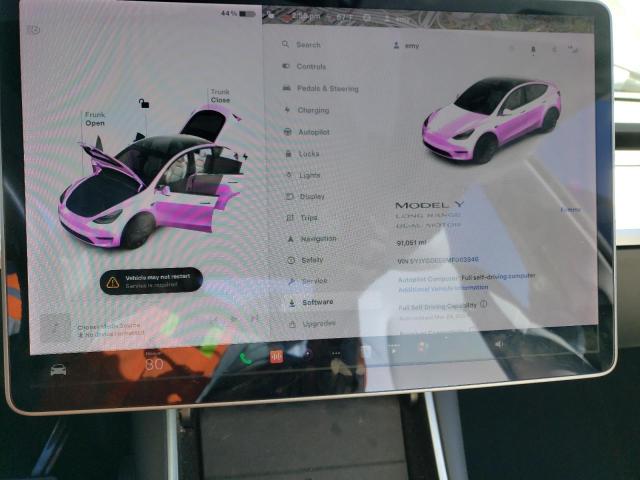 Фото 9 с аукциона – 2021 TESLA MODEL Y с VIN 5YJYGDEE8MF063946