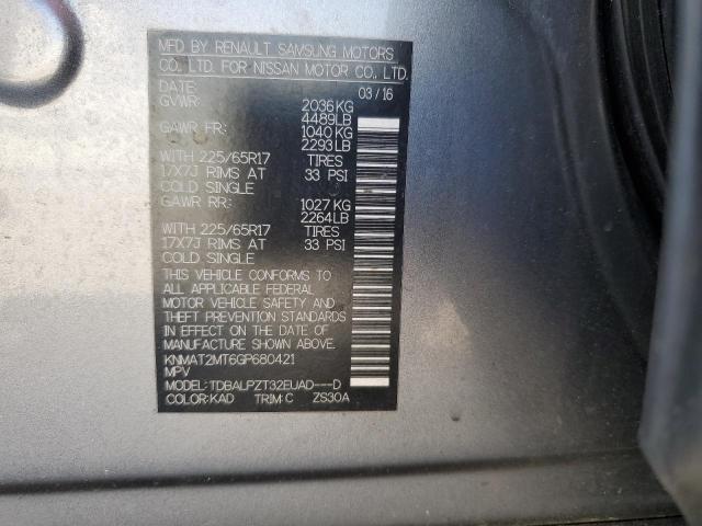 Photo 14 from auction – 2016 NISSAN ROGUE S with VIN KNMAT2MT6GP680421