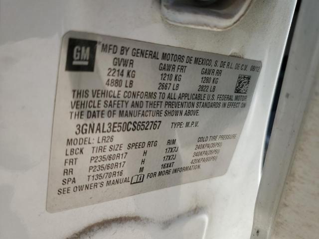 Photo 12 from auction – 2012 CHEVROLET CAPTIVA SP with VIN 3GNAL3E50CS652767