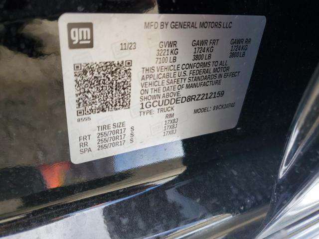 Photo 12 from auction – 2024 CHEVROLET SILVERADO with VIN 1GCUDDED8RZ212159