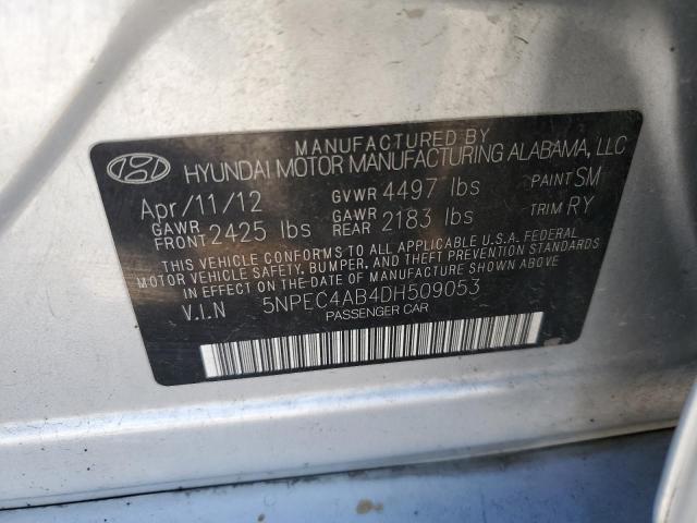 Photo 12 from auction – 2013 HYUNDAI SONATA SE with VIN 5NPEC4AB4DH509053