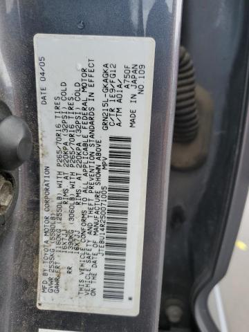 Photo 14 from auction – 2005 TOYOTA 4RUNNER SR with VIN JTEBU14R250071005