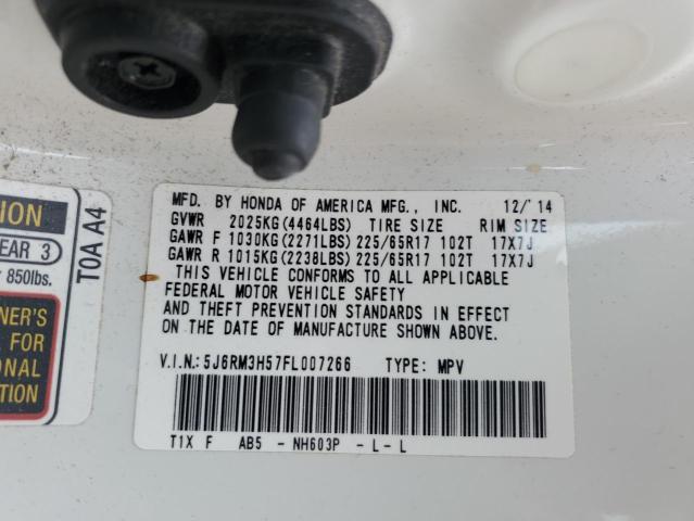 Photo 14 from auction – 2015 HONDA CR-V EX with VIN 5J6RM3H57FL007266