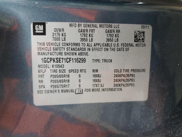 Photo 13 from auction – 2012 CHEVROLET SILVERADO with VIN 1GCPKSE71CF116299