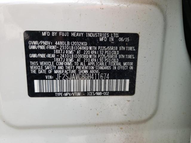 Photo 12 from auction – 2016 SUBARU FORESTER 2 with VIN JF2SJAVC8GH411674