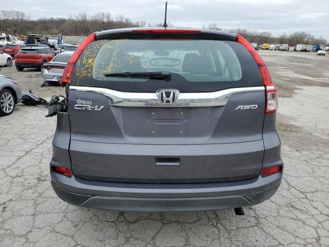 Photo 6 from auction – 2016 HONDA CR-V LX with VIN 5J6RM4H35GL079234