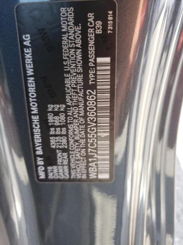 Photo 12 from auction – 2016 BMW M235I with VIN WBA1J7C55GV360862