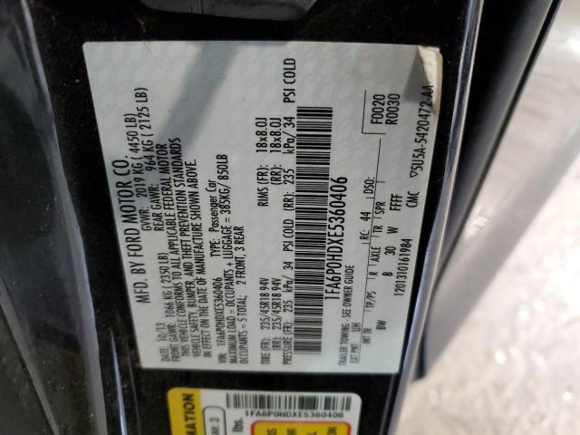 Photo 12 from auction – 2014 FORD FUSION SE with VIN 1FA6P0HDXE5360406