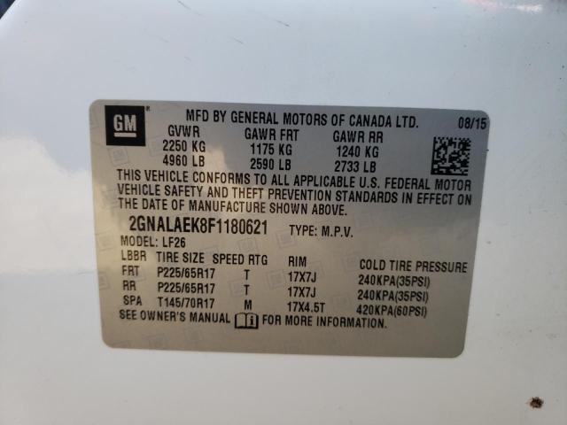 Photo 14 from auction – 2015 CHEVROLET EQUINOX LS with VIN 2GNALAEK8F1180621