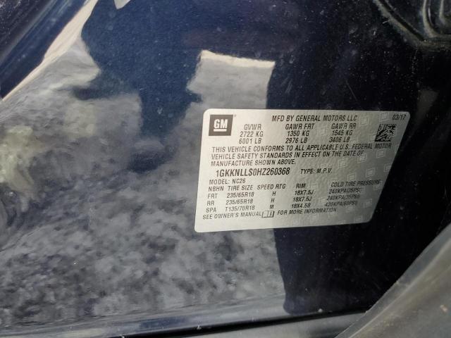 Photo 13 from auction – 2017 GMC ACADIA SLE with VIN 1GKKNLLS0HZ260368