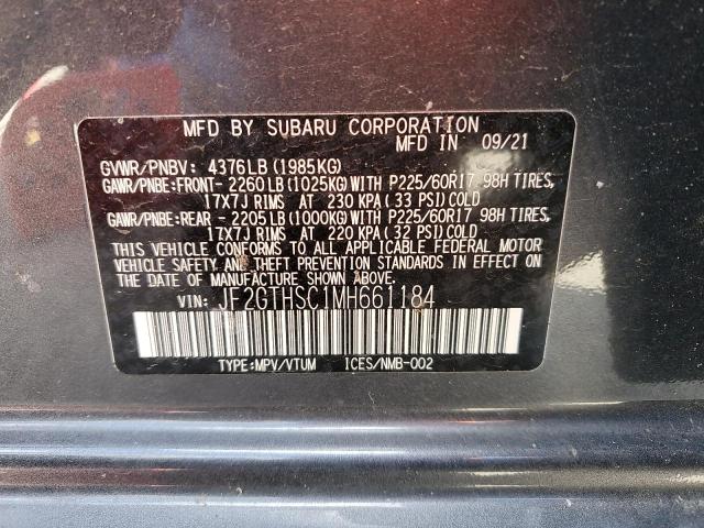 Photo 12 from auction – 2021 SUBARU CROSSTREK with VIN JF2GTHSC1MH661184