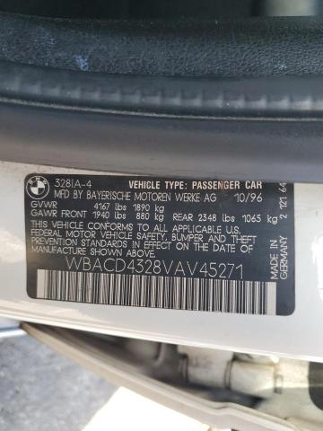 Photo 13 from auction – 1997 BMW 328 I AUTO with VIN WBACD4328VAV45271