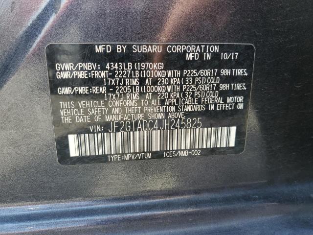 Photo 14 from auction – 2018 SUBARU CROSSTREK with VIN JF2GTADC4JH245825