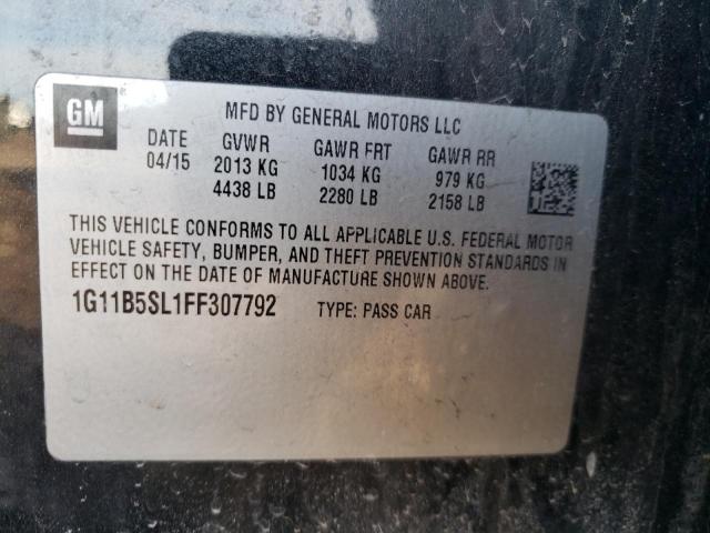 Photo 12 from auction – 2015 CHEVROLET MALIBU LS with VIN 1G11B5SL1FF307792