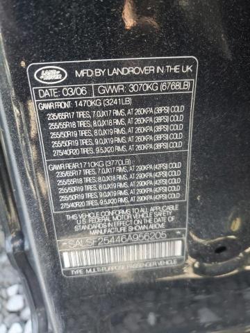 Photo 14 from auction – 2006 LAND ROVER RANGE ROVE with VIN SALSF25446A956205