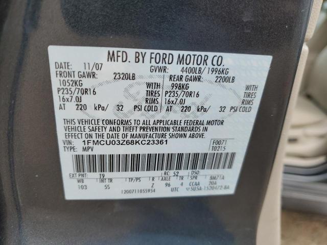 Photo 14 from auction – 2008 FORD ESCAPE XLT with VIN 1FMCU03Z68KC23361