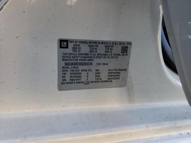 Photo 12 from auction – 2014 CHEVROLET SILVERADO with VIN 3GCUKSEC9EG363376