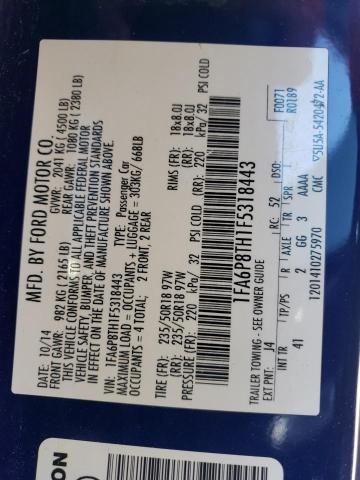 Photo 12 from auction – 2015 FORD MUSTANG with VIN 1FA6P8TH1F5318443