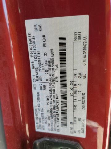 Photo 12 from auction – 2018 FORD F150 SUPER with VIN 1FTEW1EP4JFC28162