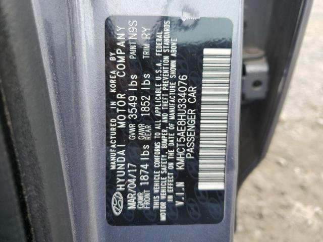 Photo 12 from auction – 2017 HYUNDAI ACCENT SE with VIN KMHCT5AE8HU334076