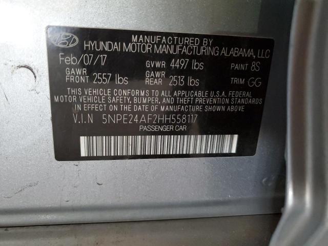 Photo 12 from auction – 2017 HYUNDAI SONATA SE with VIN 5NPE24AF2HH558117