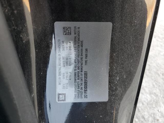 Photo 12 from auction – 2014 CHEVROLET CAMARO LT with VIN 2G1FB3D36E9123351