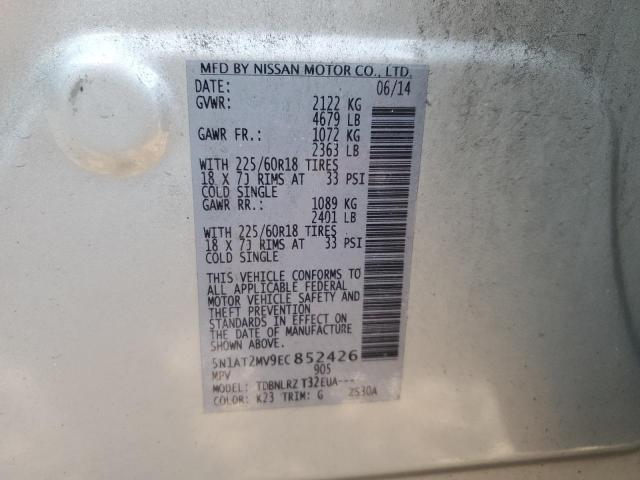 Photo 14 from auction – 2014 NISSAN ROGUE S with VIN 5N1AT2MV9EC852426