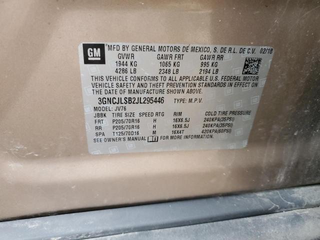 Photo 12 from auction – 2018 CHEVROLET TRAX 1LT with VIN 3GNCJLSB2JL295446