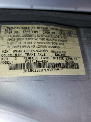 صورة رقم 12 من المزاد - 2007 NISSAN VERSA S مع VIN 3N1BC13E07L412349