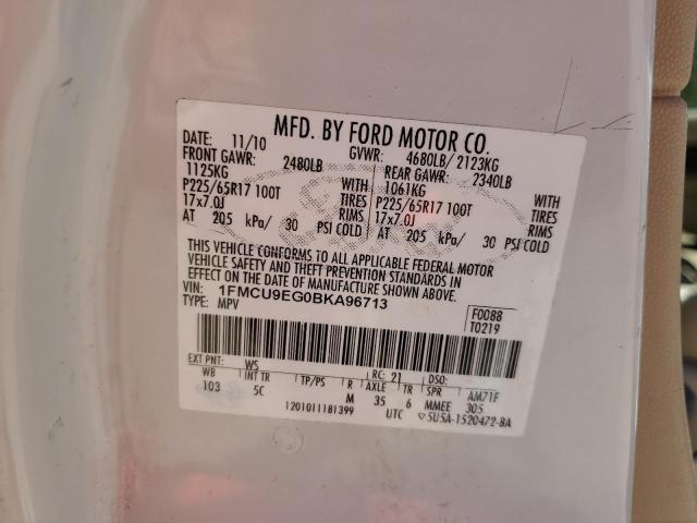 Photo 14 from auction – 2011 FORD ESCAPE LIM with VIN 1FMCU9EG0BKA96713