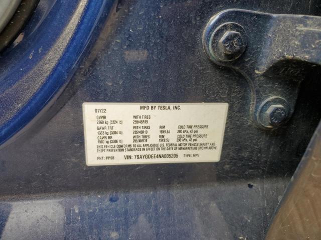 Photo 14 from auction – 2022 TESLA MODEL Y with VIN 7SAYGDEE4NA005205