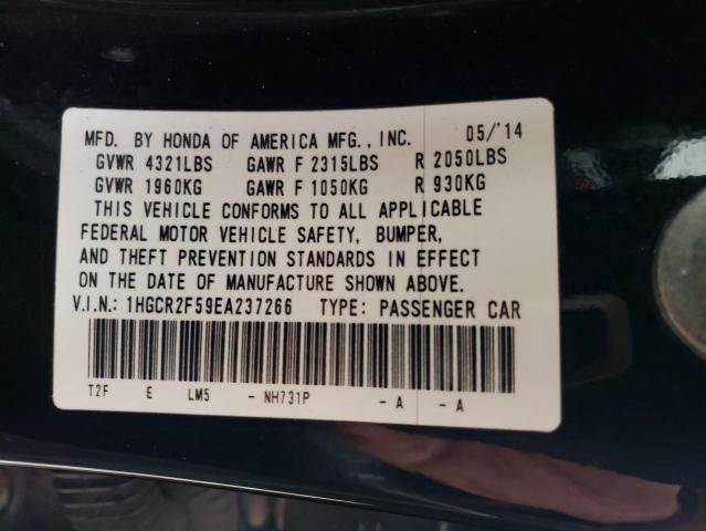 Photo 12 from auction – 2014 HONDA ACCORD SPO with VIN 1HGCR2F59EA237266