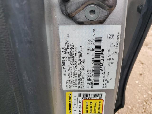 Photo 12 from auction – 2014 FORD FUSION with VIN 3FA6P0G7XER311960