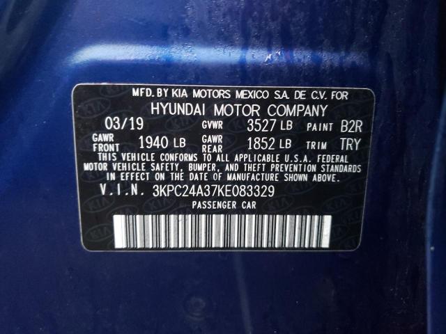Photo 12 from auction – 2019 HYUNDAI ACCENT SE with VIN 3KPC24A37KE083329