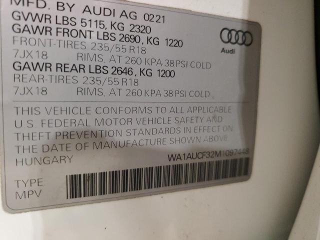 Photo 14 from auction – 2021 AUDI Q3 PREMIUM with VIN WA1AUCF32M1097448