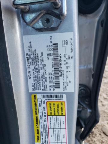 Photo 12 from auction – 2016 FORD FUSION SE with VIN 3FA6P0LU4GR384675