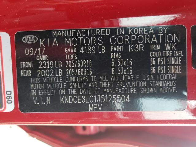 Photo 13 from auction – 2018 KIA NIRO TOURI with VIN KNDCE3LC1J5125504