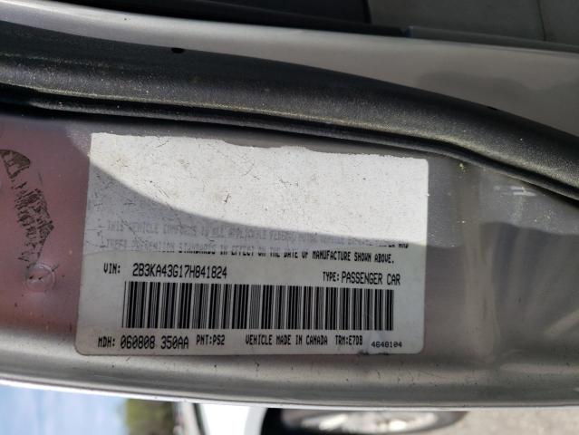 Photo 12 from auction – 2007 DODGE CHARGER SE with VIN 2B3KA43G17H841824