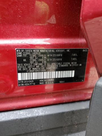 Photo 12 from auction – 2023 TOYOTA RAV4 XLE P with VIN 4T3B6RFV0PU119896